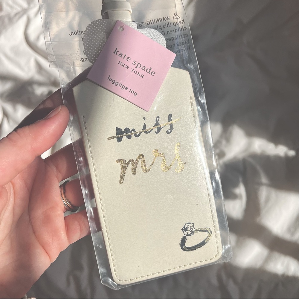 Kate Spade Bridal Luggage Tag